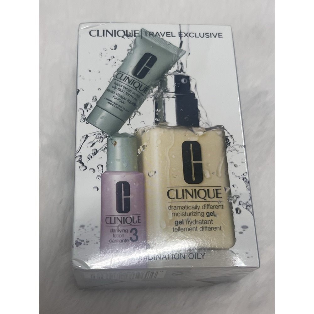 Clinique Dramatically Different Moisturizing Gel Set Combo Travel Exclusive